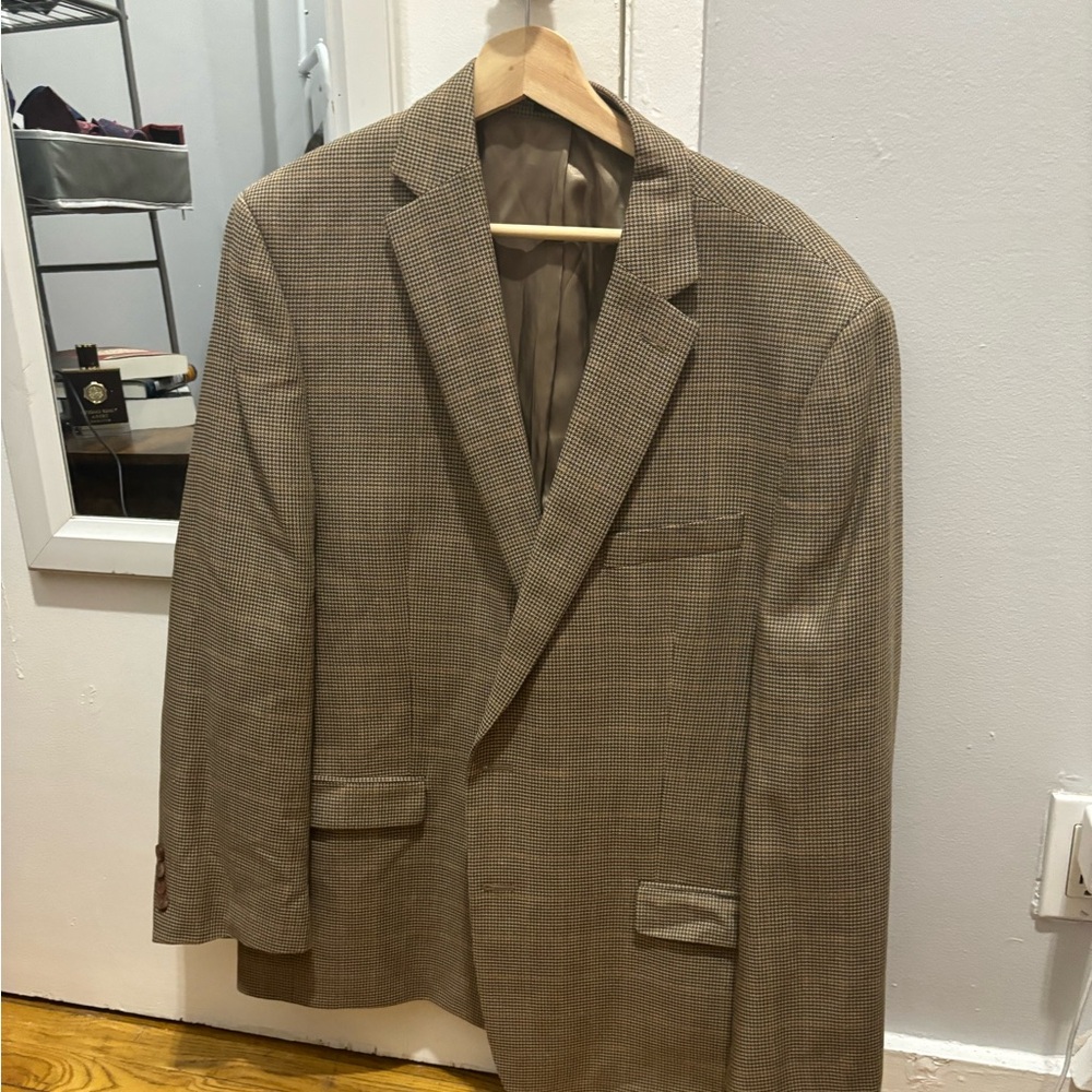 Vintage Ralph Lauren 46R Houndstooth Blazer